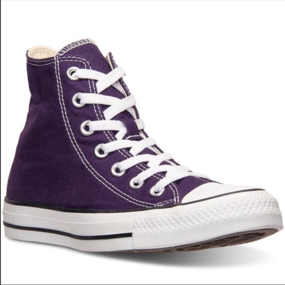 Converse Purple High Top Sneakers
